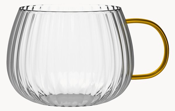 Set di 4 tazze da caffè in vetro borosilicato Tulip