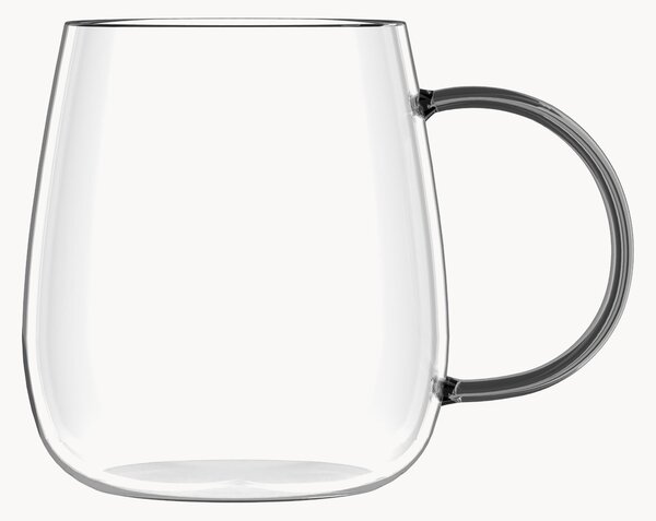 Set di 4 tazze in vetro borosilicato Bolla
