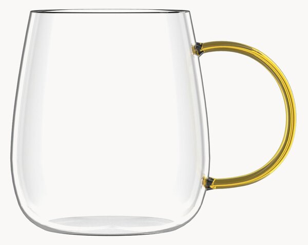 Set di 4 tazze in vetro borosilicato Bolla