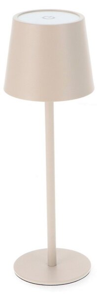 Lampada da tavolo Led touch Serena 2W Beige CCT temperatura colore regolabile portatile a batteria ricaricabile USB M mimotec