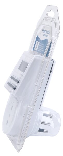 Timer Digitale Settimanale con display per regolazione al minuto spina da 16A