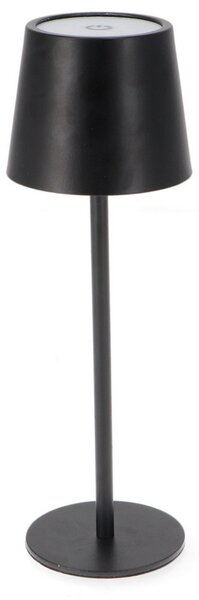 Lampada da tavolo Led touch Serena 2W Nera CCT temperatura colore regolabile portatile a batteria ricaricabile USB M mimotec