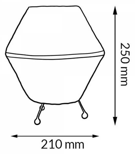 Lampada da tavolo Formentera in legno beige E27 M Ledme