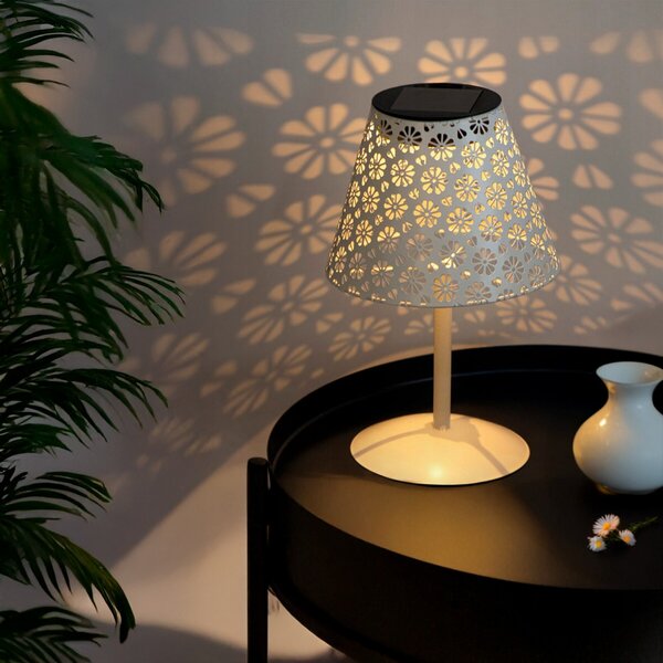 Lampada da tavolo Led Hearth 1W Bianca portatile ricaricabile energia solare Bianco caldo 2500K M mimotec