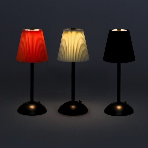 Lampada da tavolo Led touch Zubia 2W CCT temperatura colore regolabile portatile a batteria ricaricabile USB M mimotec