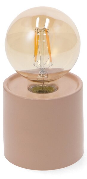 Lampada da tavolo Led Ditadi 1W Rosa a batteria Bianco caldo 2500K M mimotec