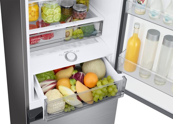 Samsung Frigorifero Combinato Capacit 387 Litri Classe energetica B Raffreddamento No Frost colore Argento - RB38C7B5BS9/EF BeSpoke AI