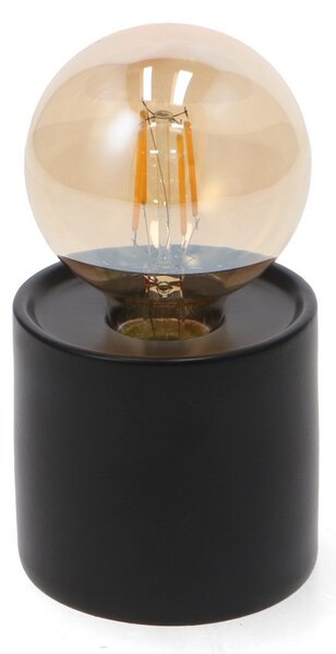 Lampada da tavolo Led Ditadi 1W Nera a batteria Bianco caldo 2500K M mimotec