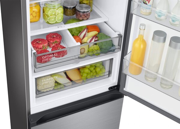 Samsung Frigorifero Combinato Capacit 387 Litri Classe energetica B Raffreddamento No Frost colore Argento - RB38C7B5BS9/EF BeSpoke AI
