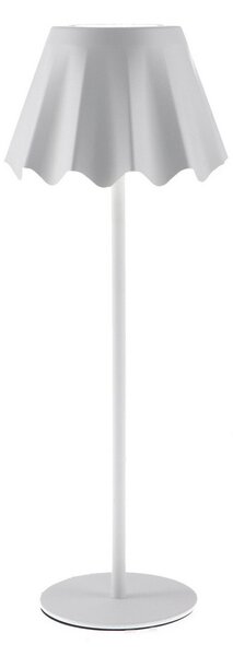 Lampada da tavolo Led touch Noe Bianca 4W portatile a batteria ricaricabile USB Mimotec