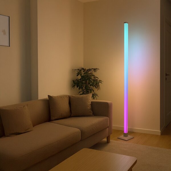 Lampada da terra a piantana Smart 5W opaca RGB con telecomando M mimotec