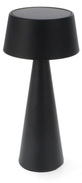 Lampada da tavolo Led Touch House 3W Nera portatile ricaricabile energia solare Bianco caldo 3000K M mimotec