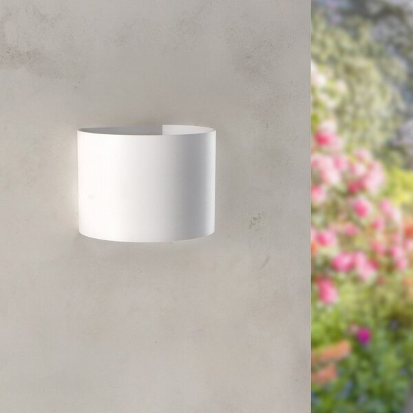 Applique Led da parete Round 12W rotondo bianco IP54 CCT temperatura colore regolabile M LEDME