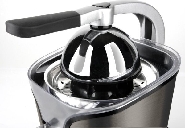 Black & Decker Spremiagrumi Professionale con Leva elettrico con Beccuccio 2 Coni intercambiabili 100 Watt colore Acciaio - BXCJ100E