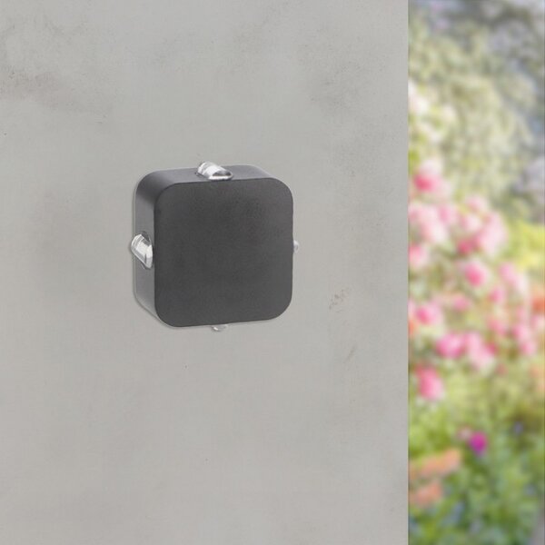 Applique Led da parete 4x3W Nero IP54 RGB M LEDME