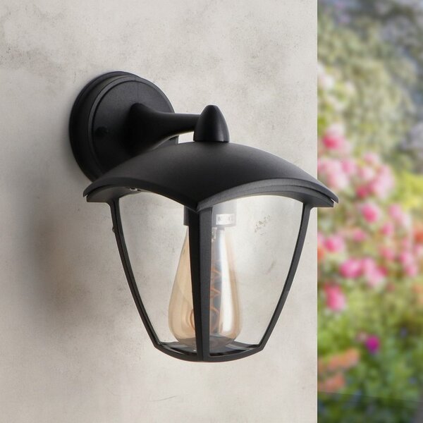 Lanterna da parete Ronse Nera IP44 1 x E27 M LEDME