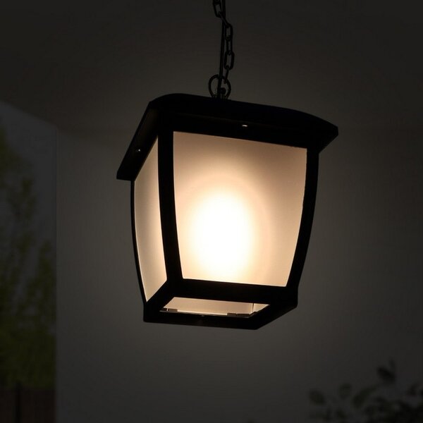 Lanterna da soffitto House Nera IP44 1 x E27 M LEDME