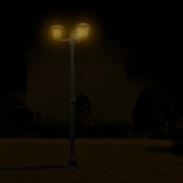 Lampione Led Ronse Nero 2 metri IP44 1 x E27 M LEDME