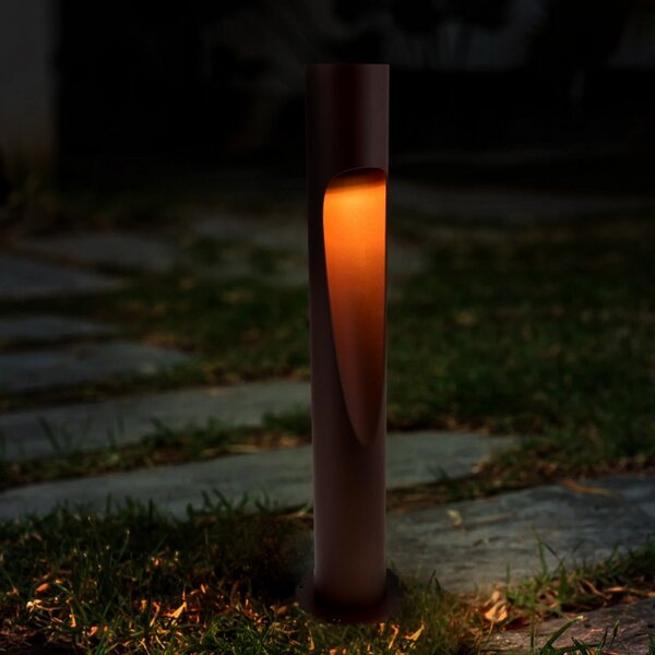 Lampioncino Led Neko 10W Marrone ruggine 80cm IP65 CCT temperatura colore regolabile iSG Lighting