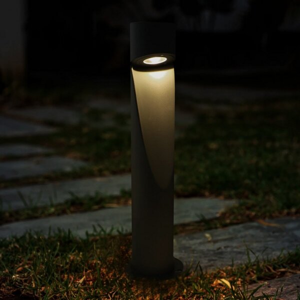 Lampioncino Led Andru 10W Nero 80cm IP65 CCT temperatura colore regolabile iSG Lighting