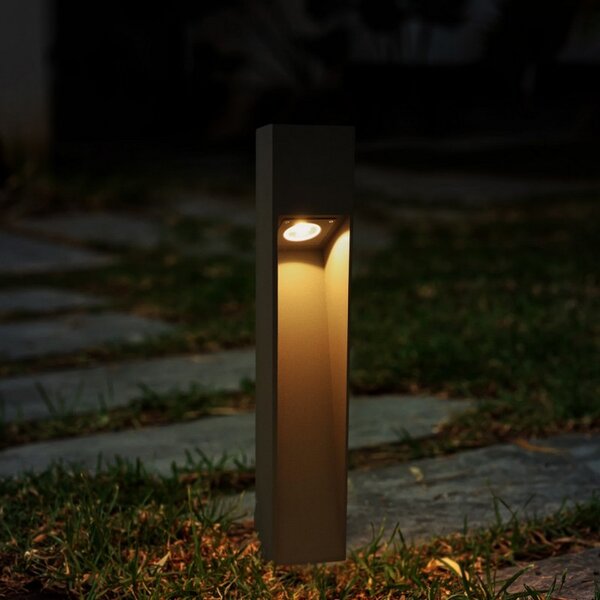 Lampioncino Led Cora Plus 10W Grigio 80cm IP65 CCT temperatura colore regolabile iSG Lighting