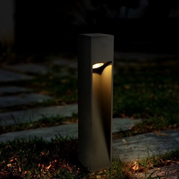 Lampioncino Led Cora 10W Grigio 60cm IP65 CCT temperatura colore regolabile iSG Lighting