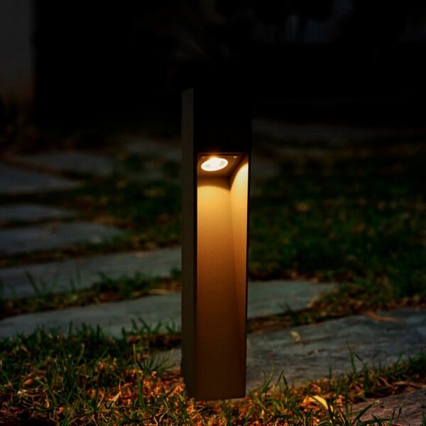 Lampioncino Led Cora Plus 10W Nero 80cm IP65 CCT temperatura colore regolabile iSG Lighting