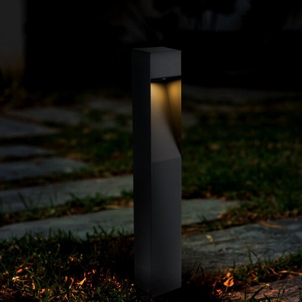 Lampioncino Led Bornos Plus 10W Grigio 60cm IP65 CCT temperatura colore regolabile iSG Lighting