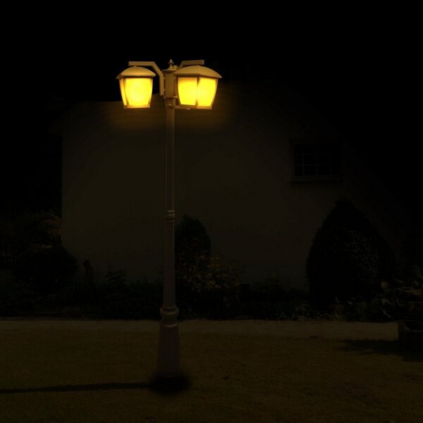 Lampione Led House Plus Nero 2 metri IP44 1 x E27 M LEDME