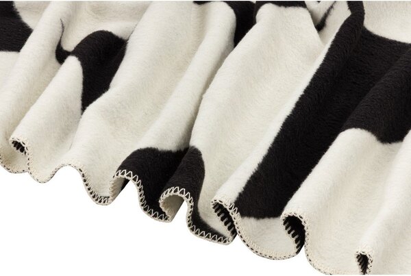 Coperta nera/color crema 150x200 cm Tul – noo.ma