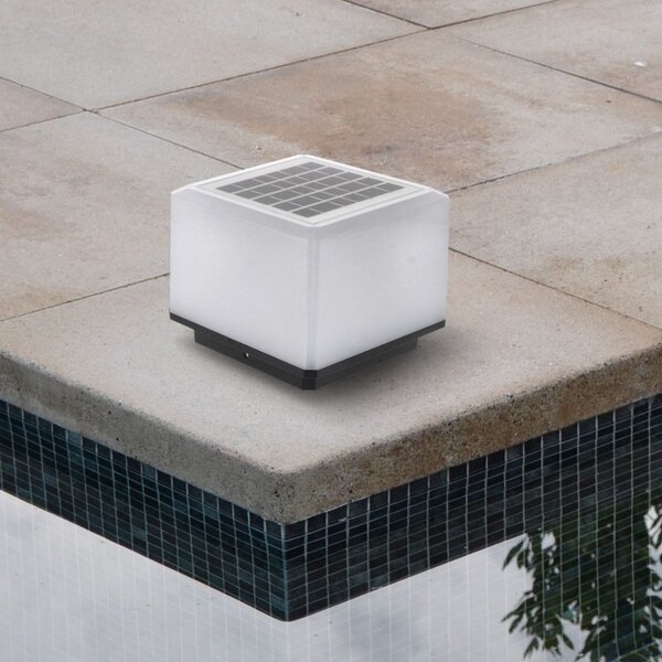 Faretto segnapassi Led Inel 1,6W Bianco con pannello solare IP65 CCT temperatura colore regolabile con sensore crepuscolare M LEDME