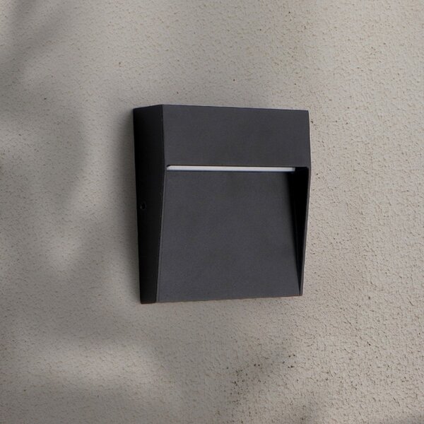 Segnapasso Led Plum 3W Nero a superfice Quadrato IP54 CCT temperatura colore regolabile iSG Lighting