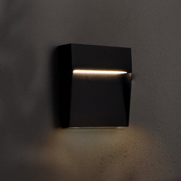 Segnapasso Led Plum 3W Grigio a superfice Quadrato IP54 CCT temperatura colore regolabile iSG Lighting