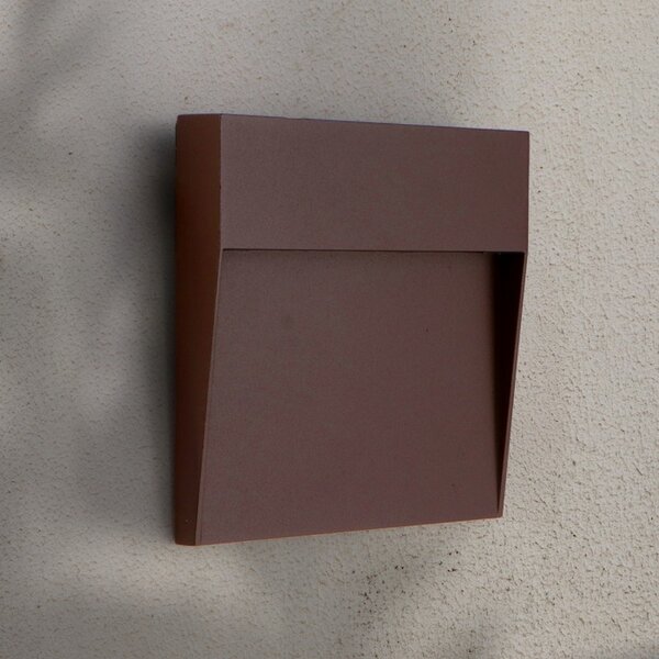 Segnapasso Led Plum 6W Marrone ruggine a superfice Rotondo IP54 CCT temperatura colore regolabile iSG Lighting