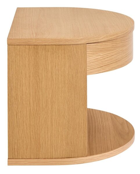 Comodino colore naturale chiaro con effetto rovere Paron – Actona