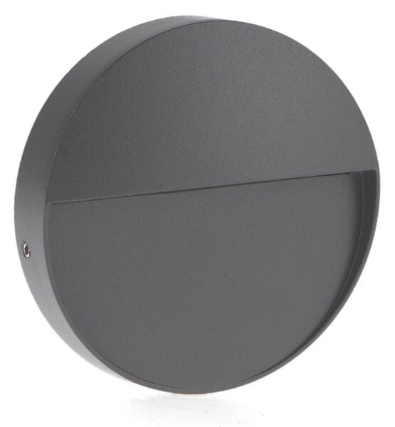 Segnapasso Led Tech 3W Grigio a superfice Rotondo IP54 CCT temperatura colore regolabile iSG Lighting