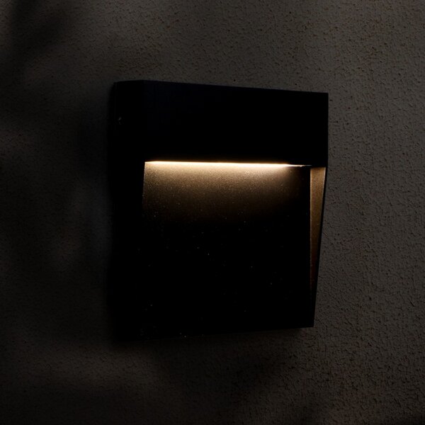 Segnapasso Led Plum 6W Grigio a superfice Quadrato IP54 CCT temperatura colore regolabile iSG Lighting