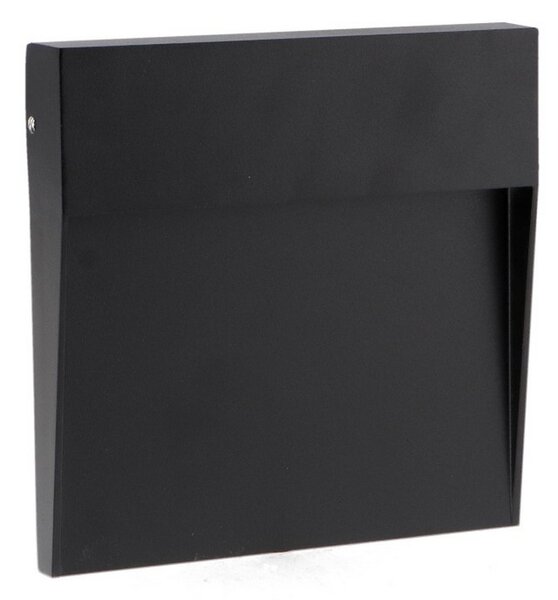 Segnapasso Led Plum 6W Nero a superfice Quadrato IP54 CCT temperatura colore regolabile iSG Lighting