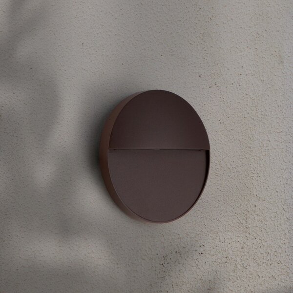 Segnapasso Led Tech 3W Marrone a superfice Rotondo IP54 CCT temperatura colore regolabile iSG Lighting