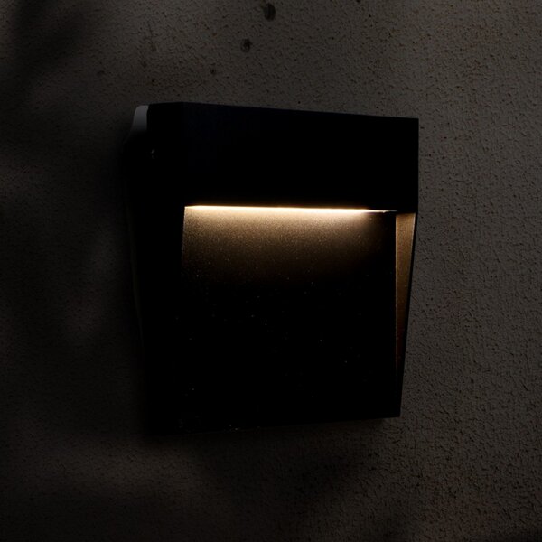 Segnapasso Led Plum 6W Nero a superfice Quadrato IP54 CCT temperatura colore regolabile iSG Lighting