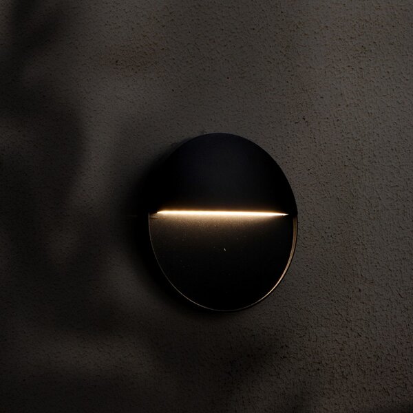 Segnapasso Led Tech 3W Grigio a superfice Rotondo IP54 CCT temperatura colore regolabile iSG Lighting