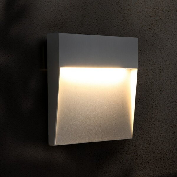 Segnapasso Led Plum 6W Bianco a superfice Quadrato IP54 CCT temperatura colore regolabile iSG Lighting