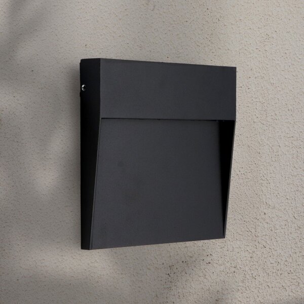 Segnapasso Led Plum 6W Nero a superfice Quadrato IP54 CCT temperatura colore regolabile iSG Lighting