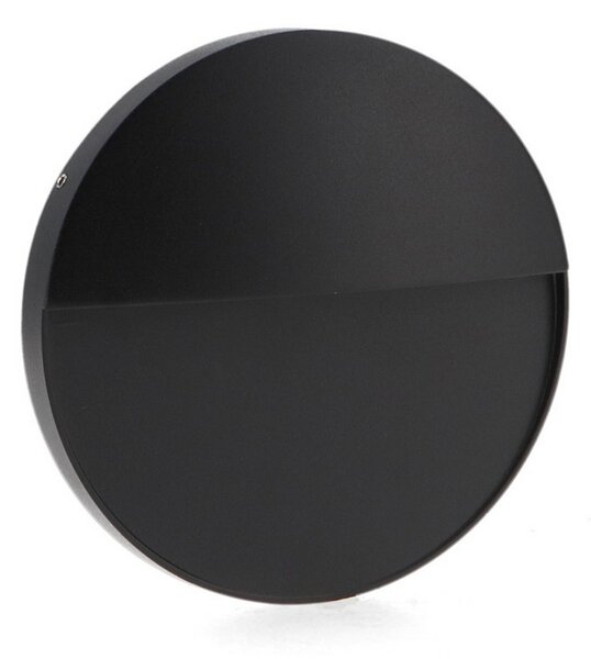 Segnapasso Led Tech 6W Nero a superfice Rotondo IP54 CCT temperatura colore regolabile iSG Lighting