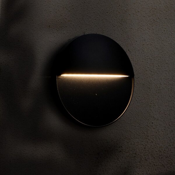 Segnapasso Led Tech 6W Grigio a superfice Rotondo IP54 CCT temperatura colore regolabile iSG Lighting