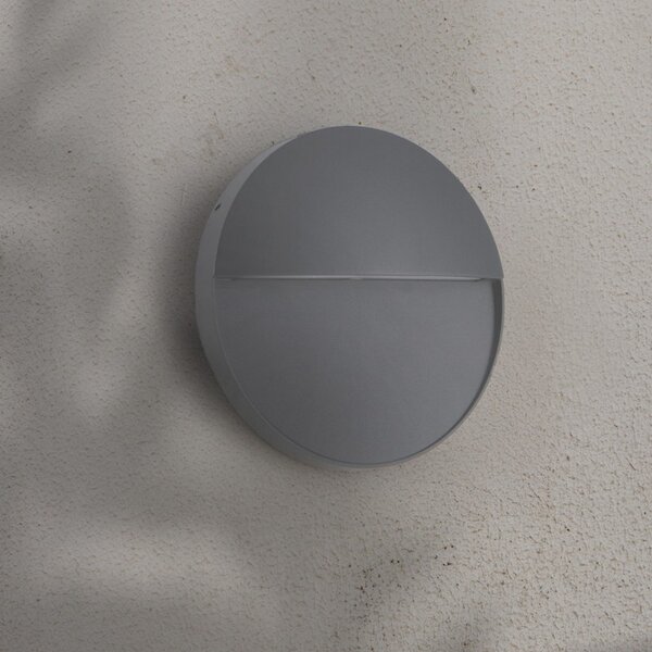 Segnapasso Led Tech 6W Grigio a superfice Rotondo IP54 CCT temperatura colore regolabile iSG Lighting