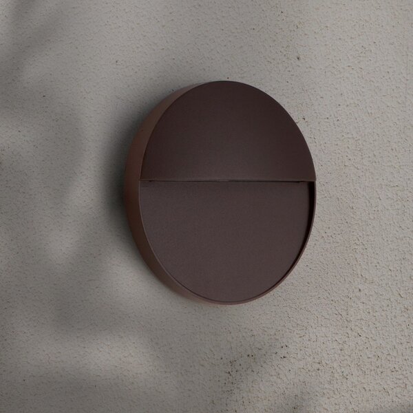 Segnapasso Led Tech 6W Marrone a superfice Rotondo IP54 CCT temperatura colore regolabile iSG Lighting