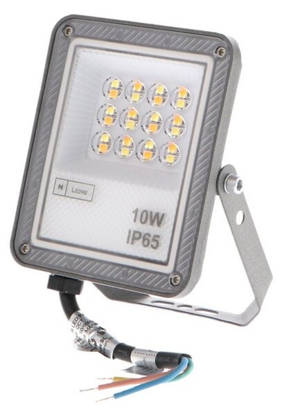 Faro proiettore Led Slim 10W Grigio da esterno IP65 CCT temperatura colore regolabile M LEDME
