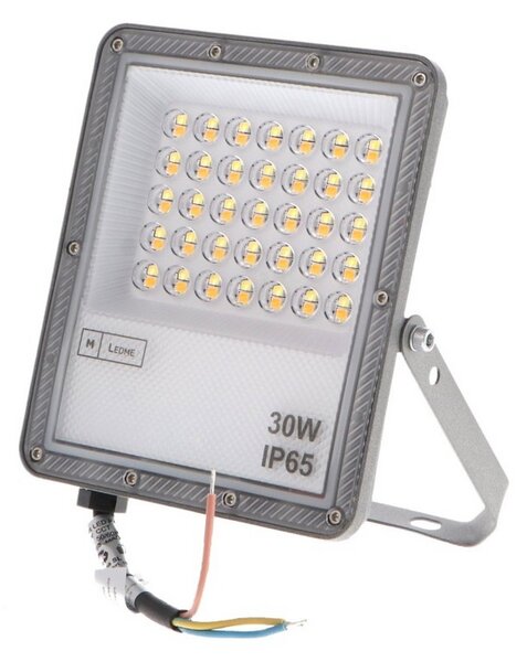 Faro proiettore Led Slim 30W Grigio da esterno IP65 CCT temperatura colore regolabile M LEDME