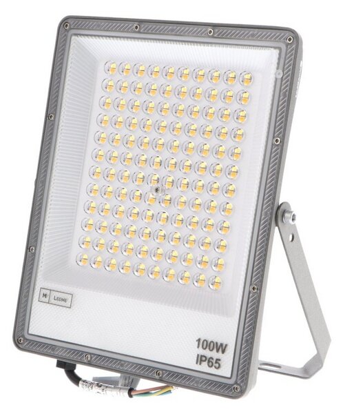 Faro proiettore Led Slim 100W Grigio da esterno IP65 CCT temperatura colore regolabile M LEDME